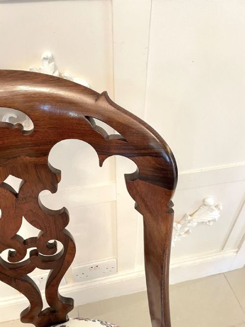 ANTIQUE VICTORIAN QUALITY ROSEWOOD SIDE CHAIR - ADDITIONAL PHOTO 10