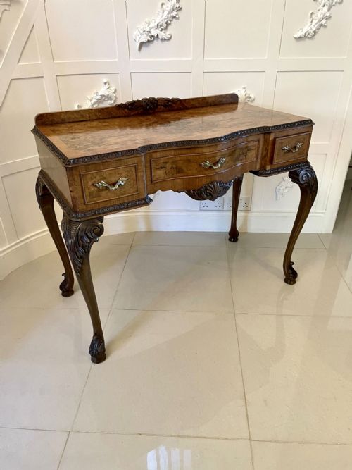 Antique Quality Burr Walnut Side Table