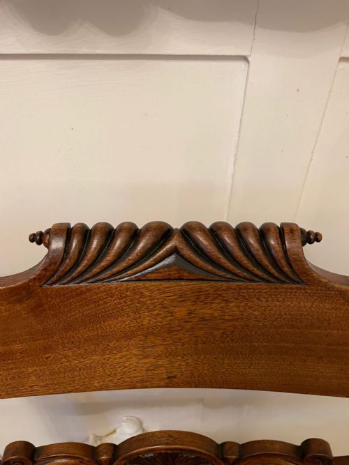 ANTIQUE REGENCY QUALITY MAHOGANY DESK CHAIR - ADDITIONAL PHOTO 6
