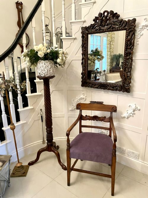 ANTIQUE REGENCY QUALITY MAHOGANY DESK CHAIR - ADDITIONAL PHOTO 10