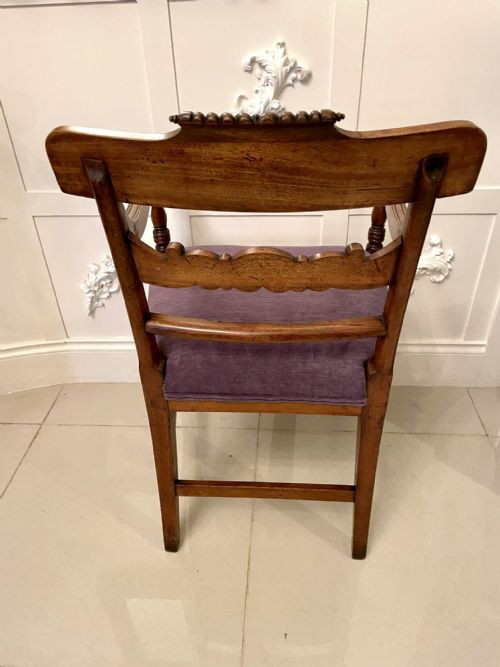ANTIQUE REGENCY QUALITY MAHOGANY DESK CHAIR - ADDITIONAL PHOTO 12