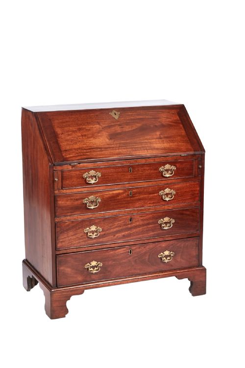 18th Century George III Mahogany Bureau

