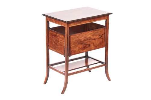 Unusual Antique Inlaid Rosewood Centre Table
