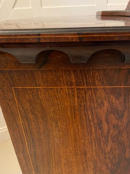 ANTIQUE EDWARDIAN QUALITY ROSEWOOD INLAID SIDE CABINET - ADDITIONAL PHOTO 8