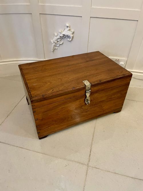 Antique Quality Hardwood Campaign Box
