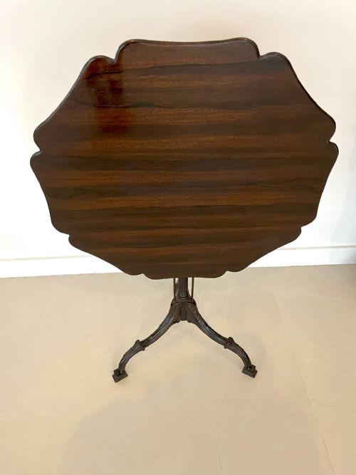 Unusual Antique Victorian Quality Rosewood Centre Table 
