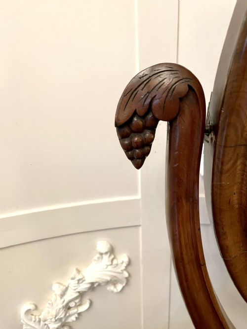 ANTIQUE VICTORIAN QUALITY MAHOGANY DRESSING TABLE MIRROR - ADDITIONAL PHOTO 9