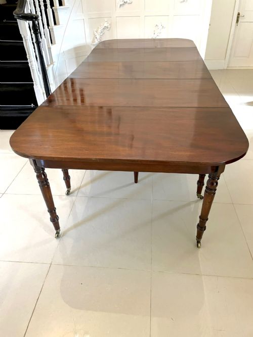 Superb Quality Antique George III Metamorphic Mahogany D End Dining Table