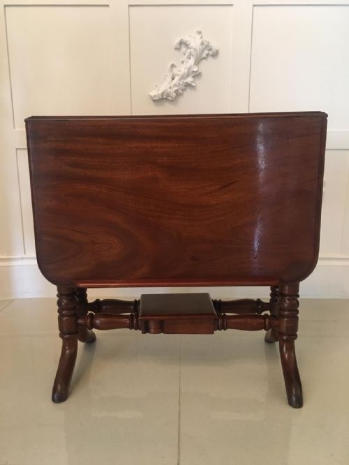 UNUSUAL ANTIQUE MAHOGANY SUTHERLAND READING TABLE - ADDITIONAL PHOTO 2