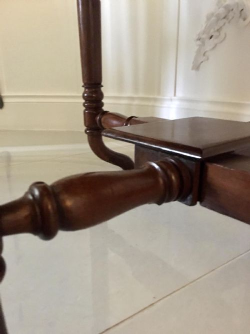 UNUSUAL ANTIQUE MAHOGANY SUTHERLAND READING TABLE - ADDITIONAL PHOTO 11