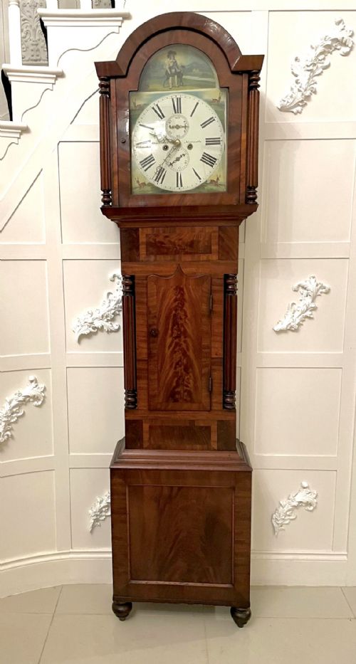 Antique George III Quality Mahogany Eight Day Longcase Clock 
