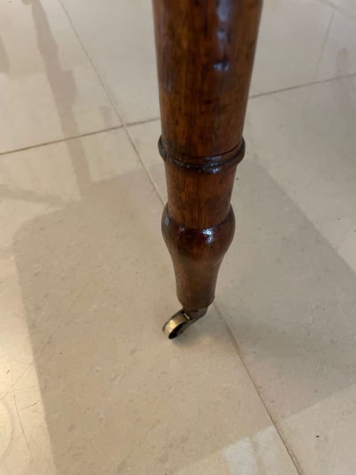 ANTIQUE GEORGE III QUALITY MAHOGANY PEMBROKE TABLE - ADDITIONAL PHOTO 5