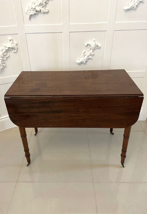 ANTIQUE GEORGE III QUALITY MAHOGANY PEMBROKE TABLE - ADDITIONAL PHOTO 6