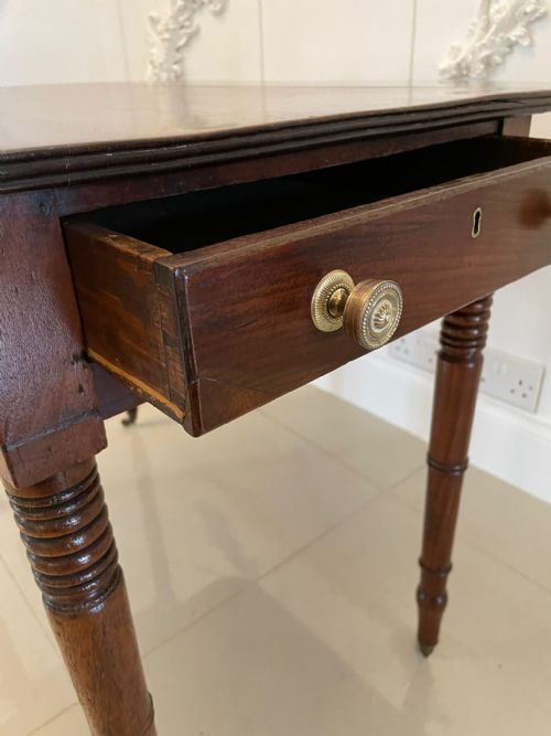 ANTIQUE GEORGE III QUALITY MAHOGANY PEMBROKE TABLE - ADDITIONAL PHOTO 7
