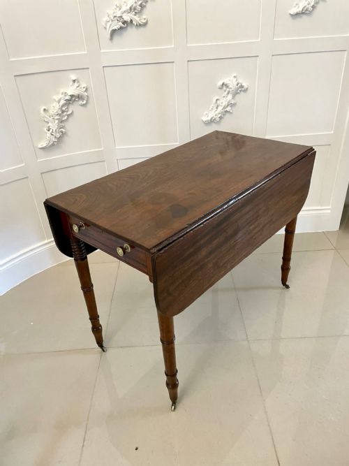 ANTIQUE GEORGE III QUALITY MAHOGANY PEMBROKE TABLE - ADDITIONAL PHOTO 8