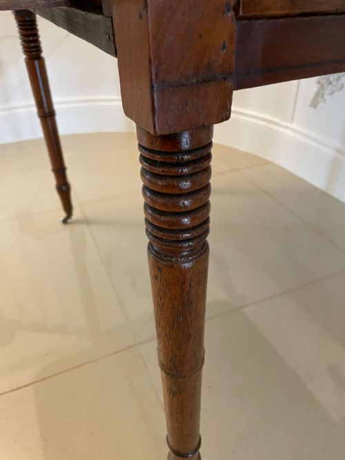 ANTIQUE GEORGE III QUALITY MAHOGANY PEMBROKE TABLE - ADDITIONAL PHOTO 9