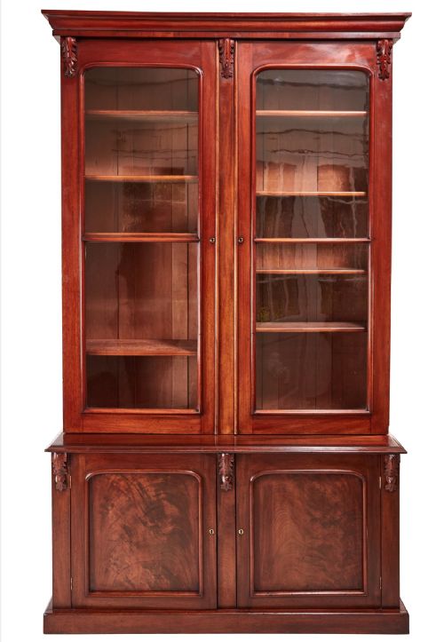 Large Quality Victorian Mahogany Bookcase
