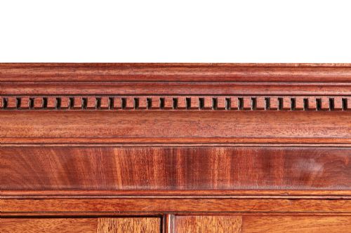 ANTIQUE GEORGE III MAHOGANY BLIND DOOR BOOKCASE ON CHEST - ADDITIONAL PHOTO 6