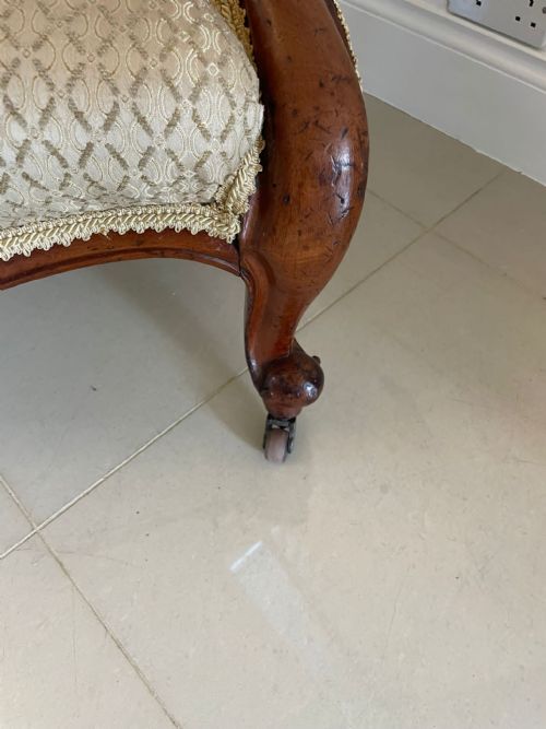 QUALITY ANTIQUE VICTORIAN MAHOGANY ARMCHAIR - ADDITIONAL PHOTO 2