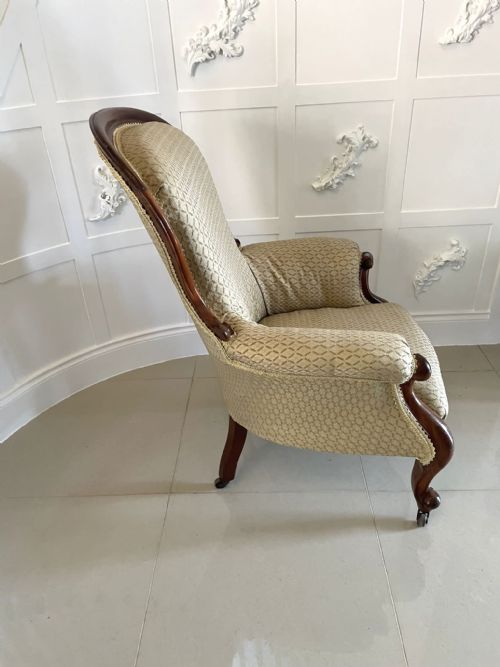 QUALITY ANTIQUE VICTORIAN MAHOGANY ARMCHAIR - ADDITIONAL PHOTO 3