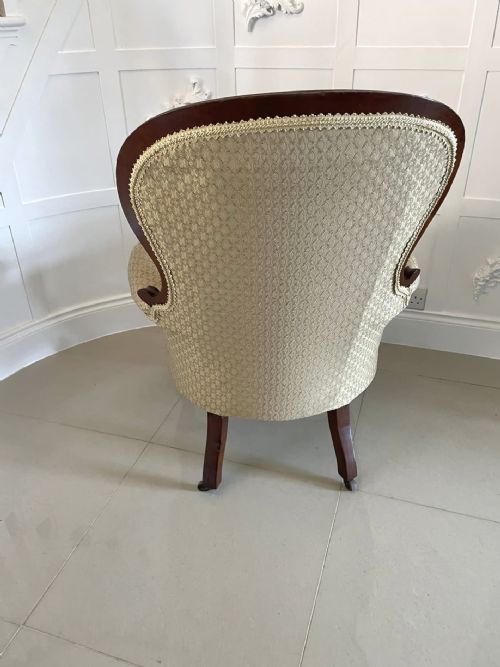 QUALITY ANTIQUE VICTORIAN MAHOGANY ARMCHAIR - ADDITIONAL PHOTO 4