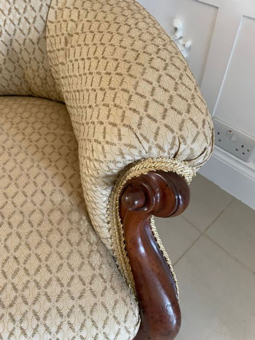 QUALITY ANTIQUE VICTORIAN MAHOGANY ARMCHAIR - ADDITIONAL PHOTO 5