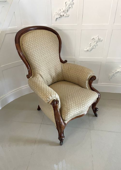 QUALITY ANTIQUE VICTORIAN MAHOGANY ARMCHAIR - ADDITIONAL PHOTO 9