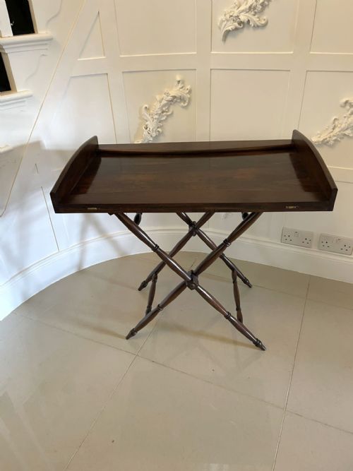 Fantastic Quality Antique Victorian Rosewood Butler’s Tray on Stand