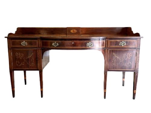 Outstanding Quality Large Antique George III Inlaid Mahogany Sideboard
