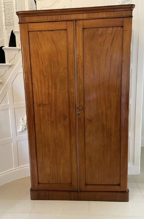 Antique Victorian Quality Mahogany Double Door Wardrobe 
