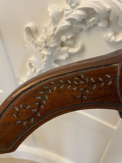 PAIR OF ANTIQUE VICTORIAN QUALITY CARVED WALNUT SIDE CHAIRS - ADDITIONAL PHOTO 2