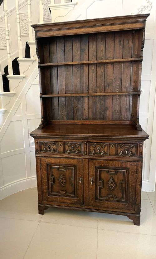 Antique Victorian Quality Oak Welsh Dresser