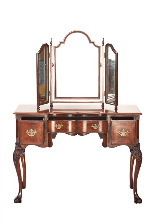 fig 1. Antique Quality Burr Walnut Dressing Table