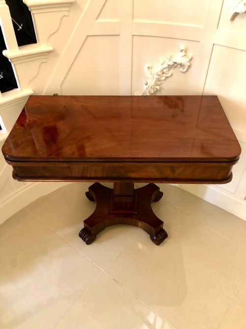 Quality Antique William IV Mahogany Tea Table