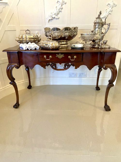 RARE 18TH CENTURY AMERICAN ANTIQUE CHIPPENDALE SERVINGCONSOLE TABLE - ADDITIONAL PHOTO 6