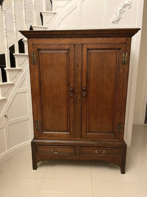 18th Century Quality Antique Oak Hall Cupboard 
