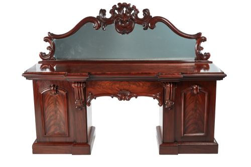 Fantastic Quality Antique Victorian Carved Mahogany Mirror Back Sideboard
