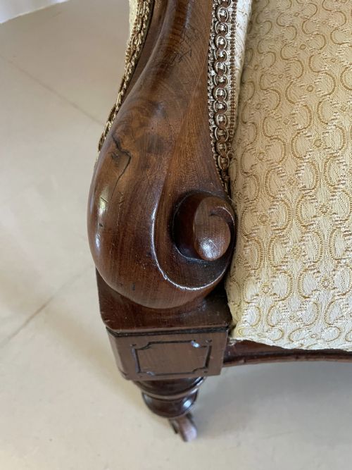 UNUSUAL PAIR OF ANTIQUE VICTORIAN QUALITY MAHOGANY ARMCHAIRS - ADDITIONAL PHOTO 8
