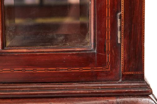ANTIQUE EDWARDIAN QUALITY INLAID MAHOGANY DISPLAY CABINET BY MAPLE CO - ADDITIONAL PHOTO 4