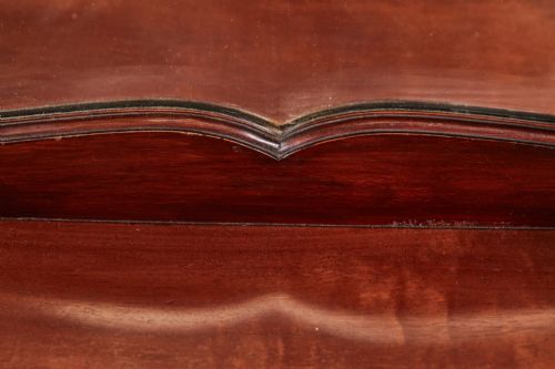 ANTIQUE EDWARDIAN QUALITY INLAID MAHOGANY DISPLAY CABINET BY MAPLE CO - ADDITIONAL PHOTO 6