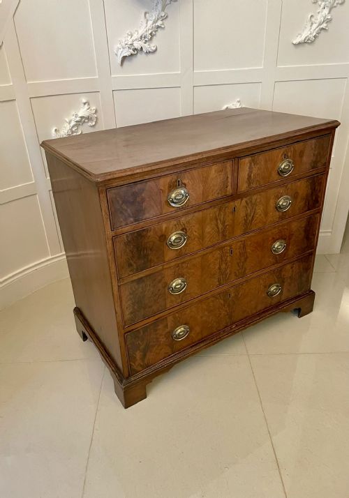 Antique George III Quality Mahogany Chest of Five Drawers