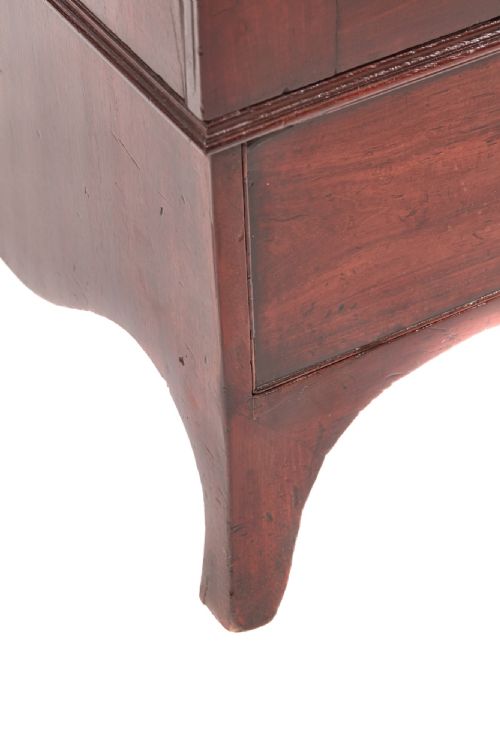 ANTIQUE GEORGE III 18TH CENTURY MAHOGANY GENTLEMANS WARDROBELINEN PRESS - ADDITIONAL PHOTO 6