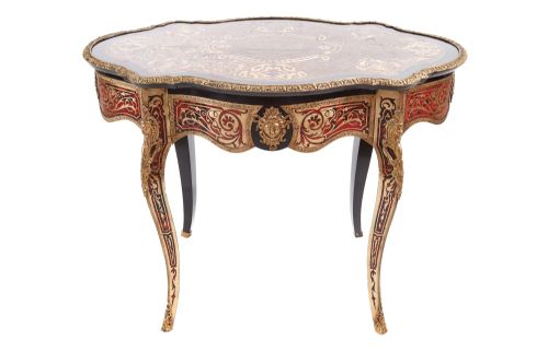 Fine Quality Antique Victorian French Boulle Centre Table C.1860
