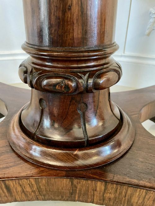 QUALITY ANTIQUE WILLIAM IV ROSEWOOD CARDSIDE TABLE - ADDITIONAL PHOTO 7