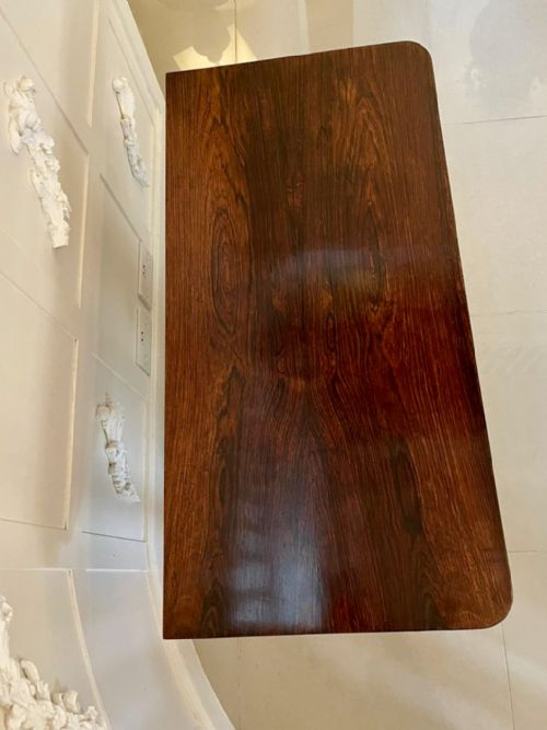 QUALITY ANTIQUE WILLIAM IV ROSEWOOD CARDSIDE TABLE - ADDITIONAL PHOTO 12