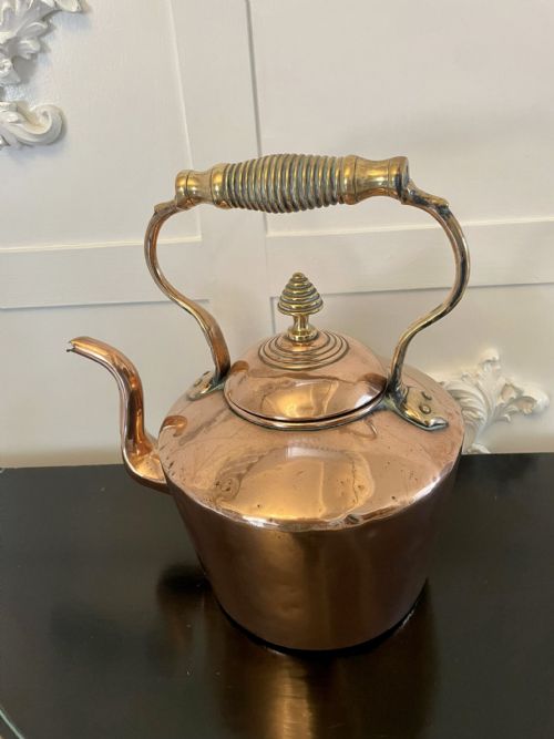 Large George III Antique Copper Kettle
