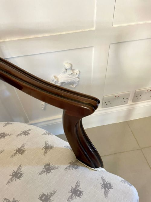 ANTIQUE VICTORIAN QUALITY HEPPLEWHITE STYLE MAHOGANY ARMCHAIR - ADDITIONAL PHOTO 7