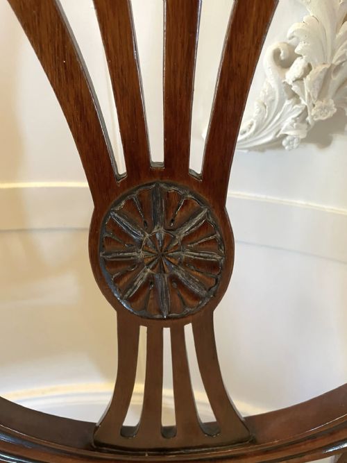 ANTIQUE VICTORIAN QUALITY HEPPLEWHITE STYLE MAHOGANY ARMCHAIR - ADDITIONAL PHOTO 10