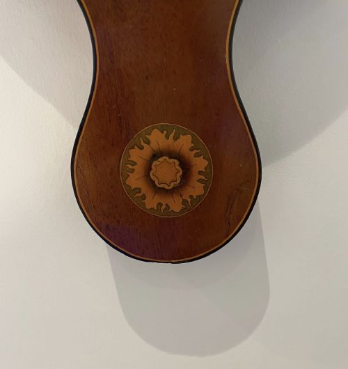 ANTIQUE GEORGE III QUALITY MAHOGANY BANJO BAROMETER - ADDITIONAL PHOTO 5