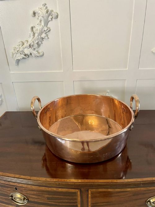 Large Antique George III Quality Copper Pan
